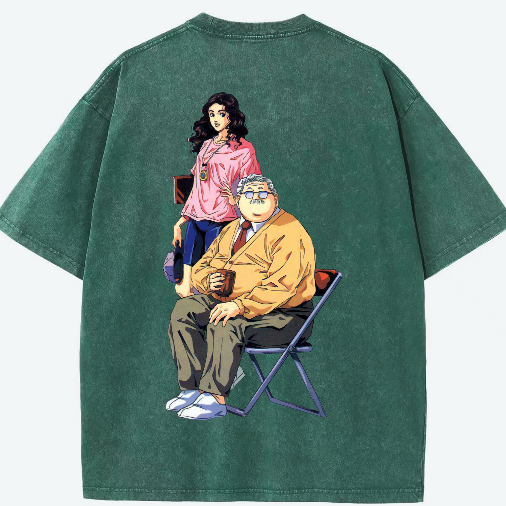 SLAM DUNK／スラムダンク 綿100% ヴィンテージ風 半袖Tシャツ（背面プリント）